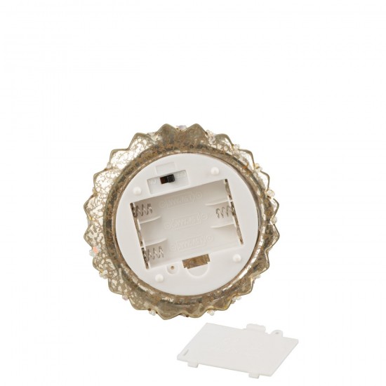 Jline Engel Led Glas Goudkleurig Large.