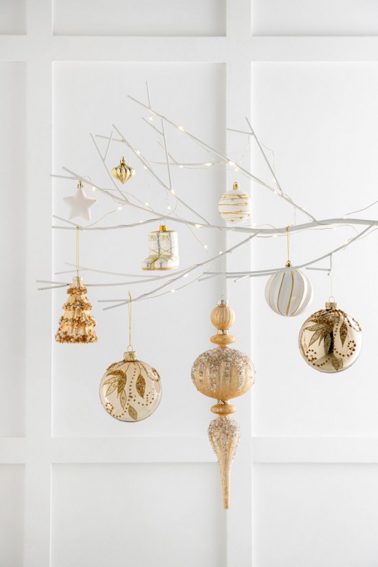 J Line Pallina Di Natale Goccia Paillettes Vetro Oro Adorno Navideño Gotas Brillantes Vidrio Dorado.