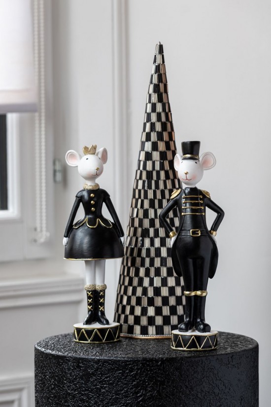 J Line Topo Musicista Poliresina Multicolore Small Assortimento Di 2 Ratón Músico Poliresina Multicolor Small Surtido De 2.