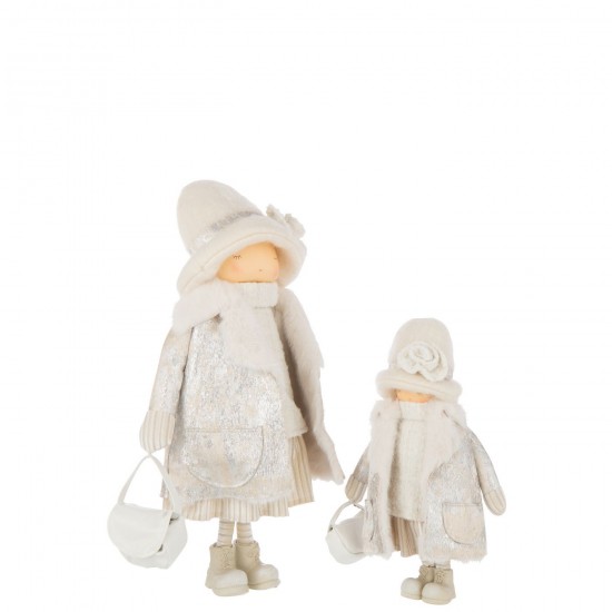 Jline Meisje Tas Polyester Gebroken Wit Large.