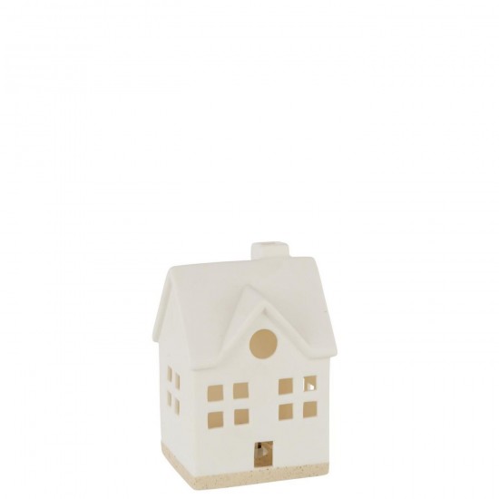 J Line Huis Led 2 Ramen Klei Wit L10xB8xH15 cm JO59691.