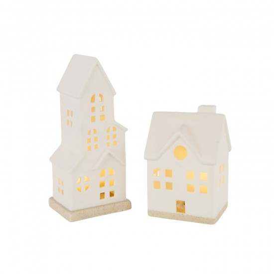 Jline Haus Led 4 Fenster Ton Weiß.