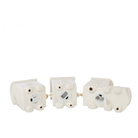 Jline Trein Led 2 Wagons Klei Wit.