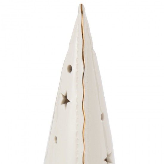 J Line Set Of 3 Tree Led Stars Clay White.