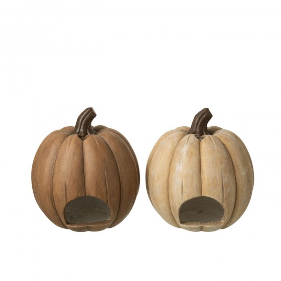 Jline Kaarshouder Pumpkin Halloween Klei Caramel.