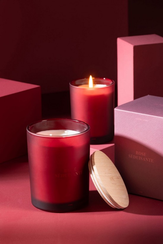 Jline Duftkerze Accords Essentiels Rose Seduisante 38 Stunden aroma kerzen.