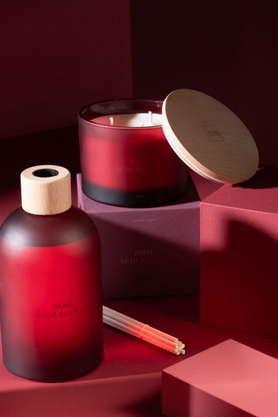 Jline Duftkerze Accords Essentiels Rose Seduisante 28 Stunden aroma kerzen.
