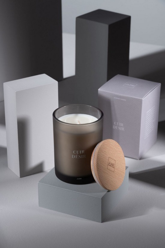 Jline Duftkerze Accords Essentiels Cuir Desir 38 Stunden aroma kerzen.