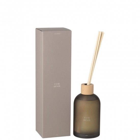 J Line Geurstokjes Accords Essentiels Cuir Desir 550Ml L10xB10xH36 cm parfums geuren JO59873.