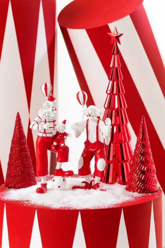 J Line Albero Stella Plastica Rosso Natale Assortimento Di 2 Árbol Estrella Plástico Rojo Navidad Surtido De 2.