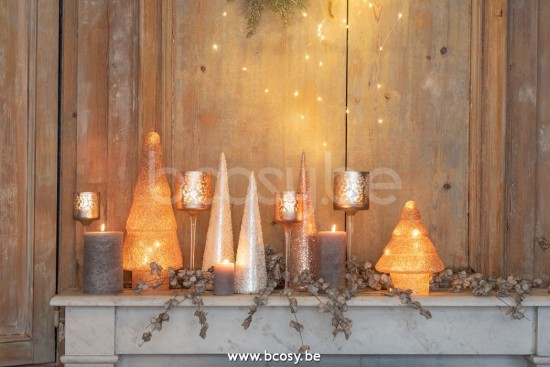 Jline Arbol De Navidad Led Perla Cristal Rosa Large