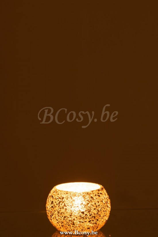 photophores Jolipa Jline Photophore Eclat De Verre Or