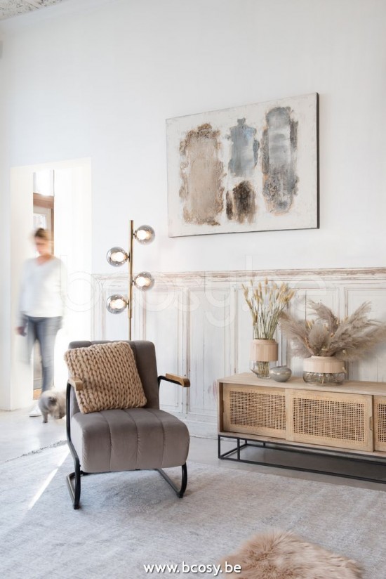 Jline Jarron Leo Redondeado Cristal Gris