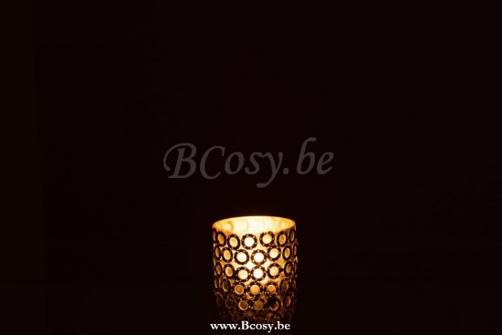 photophores Jolipa Jline Photophore Cercles Verre Argent