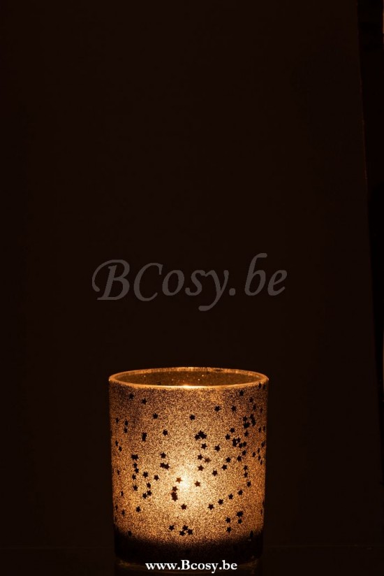 photophores Jolipa Jline Photophore Etoiles Verre Noir