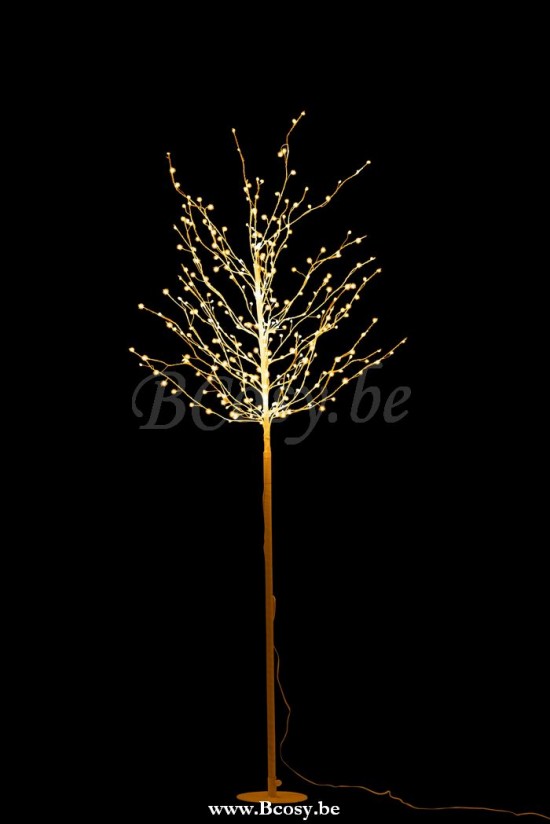 arbres sapins de noel sur pied Jolipa Jline Arbre Nu Led Metal Blanc Large