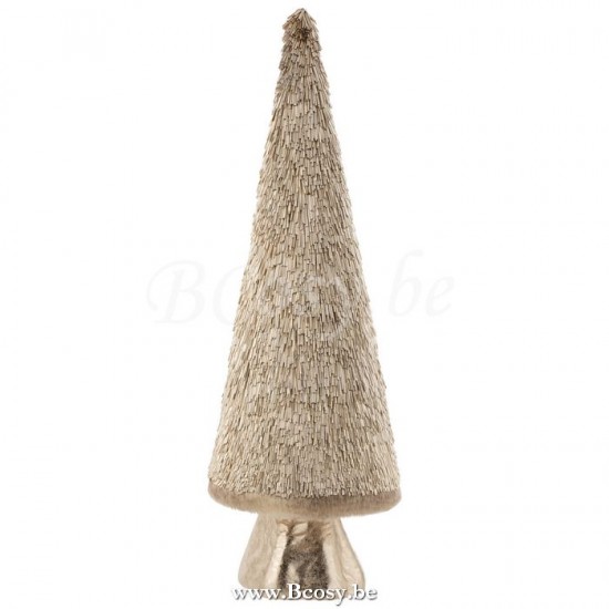 J Line 6950 Kerstboom Deco Plastiek Goud Large 80H kerstbomen