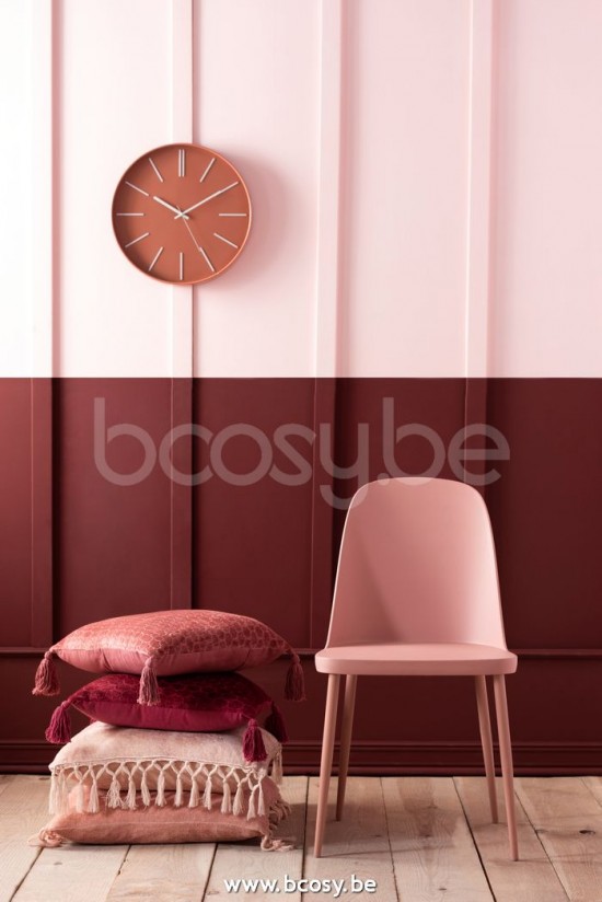 Jline Almohada Motivo Algodon Rojo Oscuro