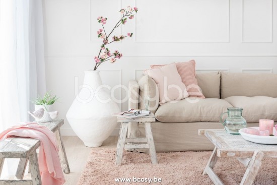 J Line Jline Plaid Decolorado Lino Rosado