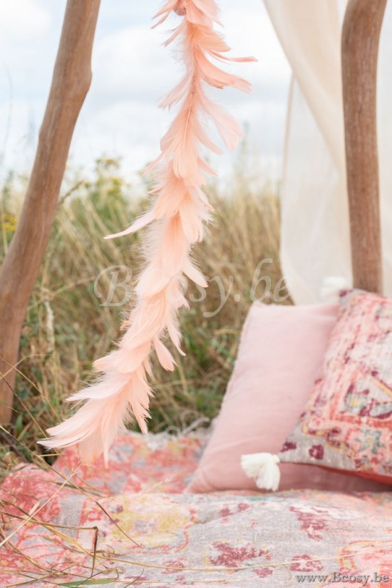 Jline Cojin Decolor Lino Rosa Duraz