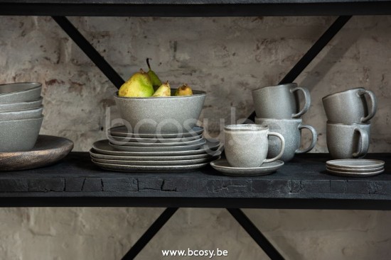 Jline Taza Posavasos Louise Ceramica Marron