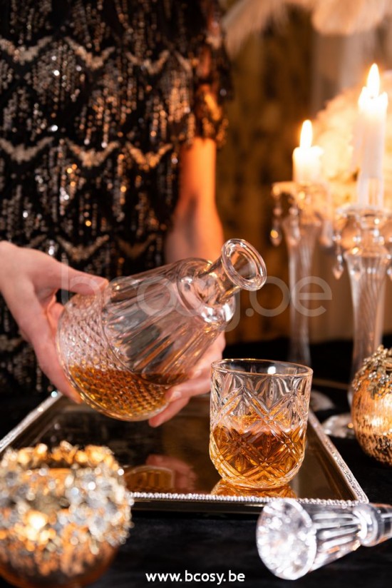 J Line 7614 Tabletop karaf Kitchen Accessories decanters glass karaf Waterkannen Geschirr Schenkkan Koechenzubehoer dekantierkanne Service Krüge Schenkkannen Dekoration Decorazione Keuken Accessoires