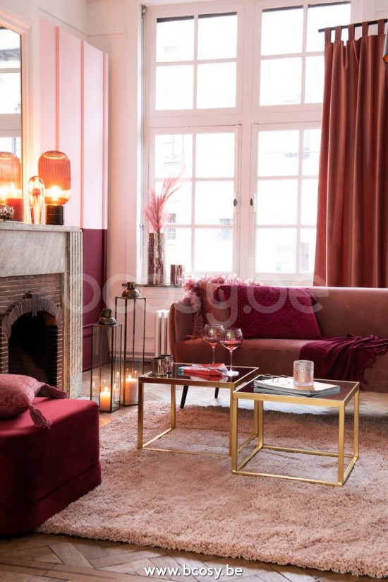 Jline Copa De Vino Irregular Cristal Rosa