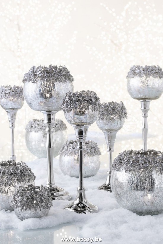 Jline Fotosforo Pie Joya Metal Aluminio Cristal Plata Large