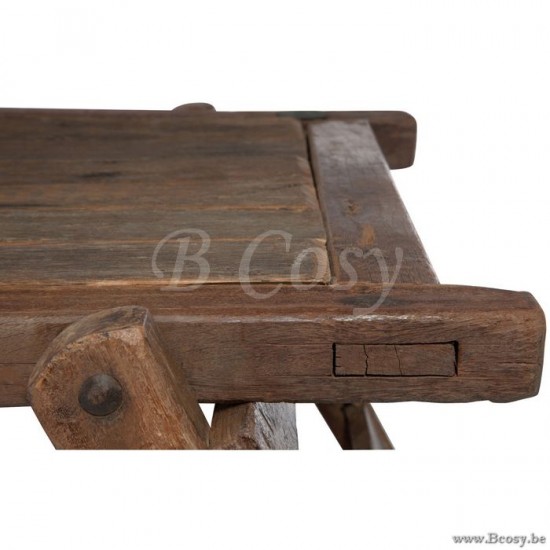 J Line Jline Tafel Militair Bed Hout Naturel