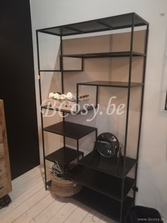 J Line Jline Regal 6Niv Metall Schwarz regale bretter gestelle