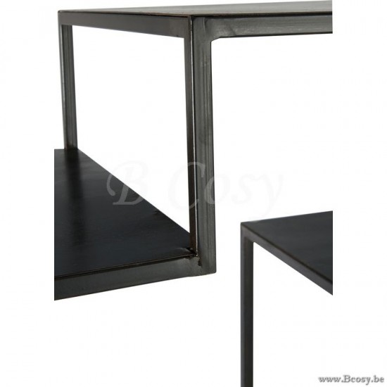 J Line Jline Rek 6 Niveaus Metaal Zwart