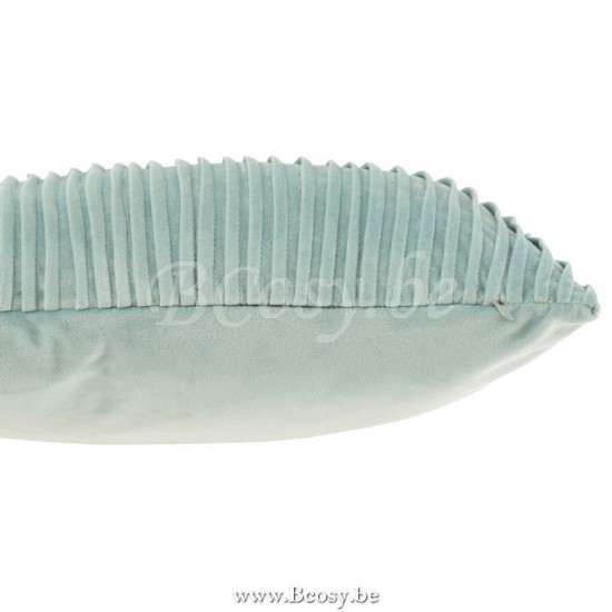 coussins Jolipa Jline Coussin Lignes Velours Menthe