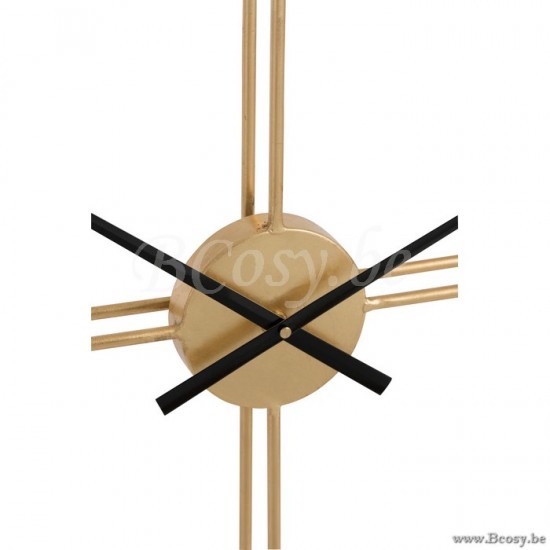 horloges murales Jolipa Jline Horloge Ovale Metal Or Large