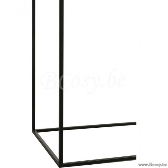 J Line Jline Console Rechthoekig 2 Planken Metaal Zwart