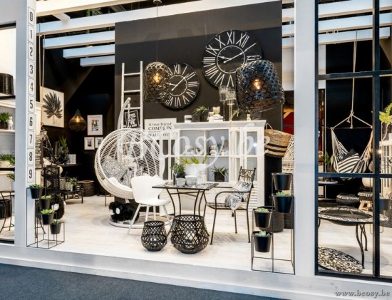 J Line Loungestoel Ovaal Staal Wit