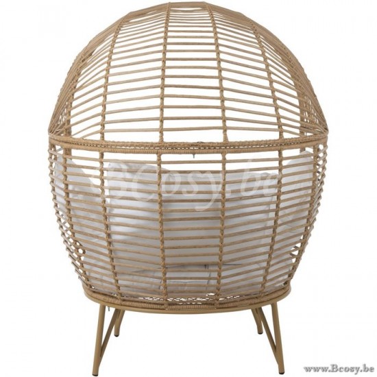 J Line Jline Loungestoel Ovaal Staal Naturel