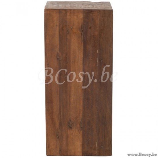 J Line Jline Kast 12Laden Brut Gerecycleerd Hout Bruin