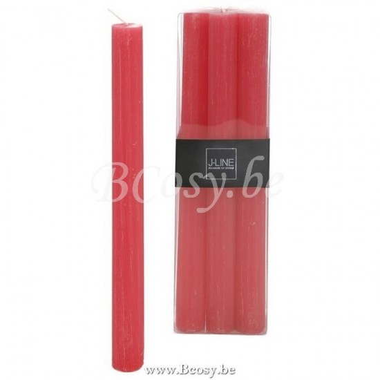 J Line 93511 Doos 6 Tafelkaarsen Fuchsia 13uur 24H kaarsjes