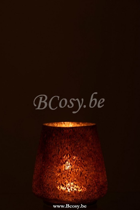 photophores Jolipa Jline Photophore Conique Verre Marron