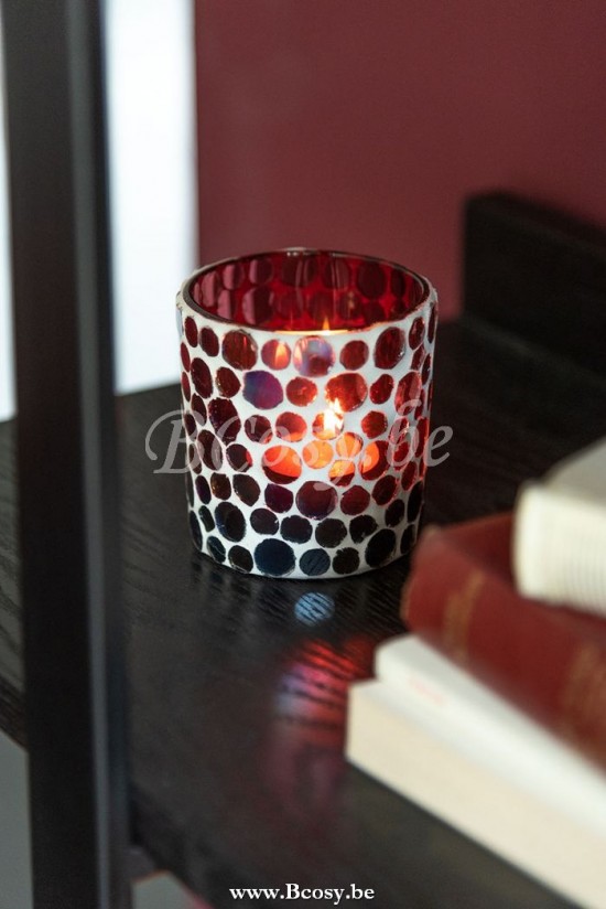 Jline Fotos Mosaicos Cristal Rojo Blanco Small