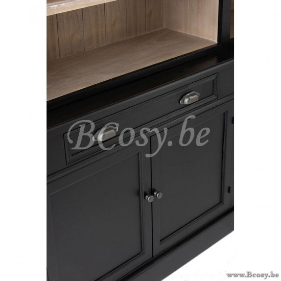 J Line Jline Libreria Scalina Legno Nero Naturale Biblioteca Escalera Madera Negro Natural