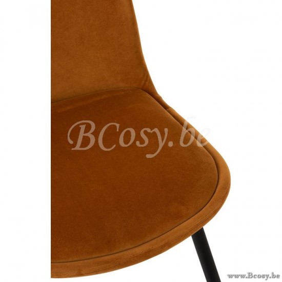 J Line Jline Stuhl Claire Metall Textil Ocker stuhl stuehle