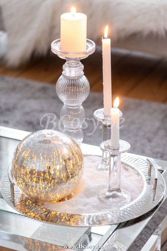 Jline Candelabro Liso Cristal Transparente Small