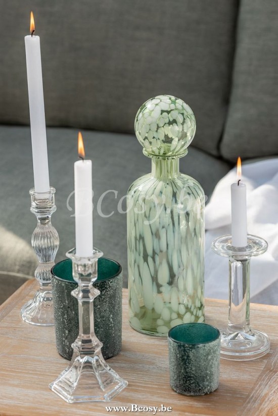 J Line Jline Kerzenhalter Eben Glas Transparent Small kerzenhalter kerzenstaender kerzenleuchter