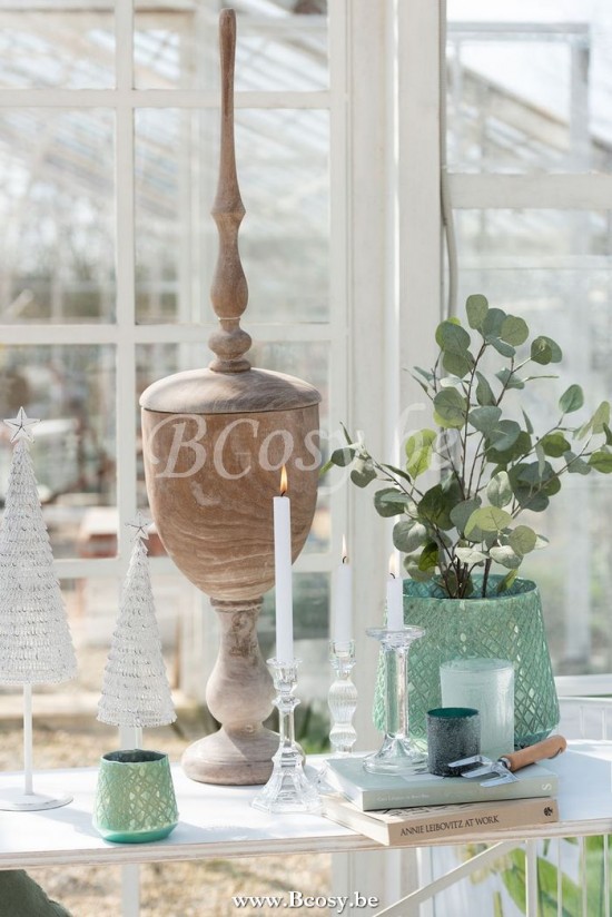 J Line Jline Kandelaar Effen Glas Transparant Large