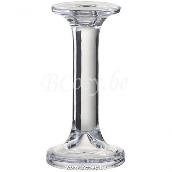 J Line 96610 Kandelaar Effen Glas Transparant Large 19H kaarshouders kaarsenhouders kandelaars