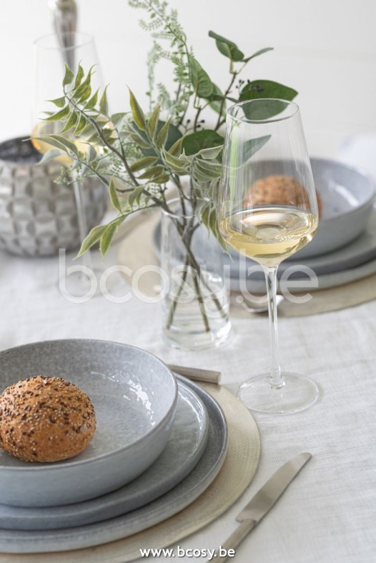 J Line Jline Bicchiere Vino Bianco Leo Vetro Trasparente Copa Vino Blanco Leo Cristal Transparente