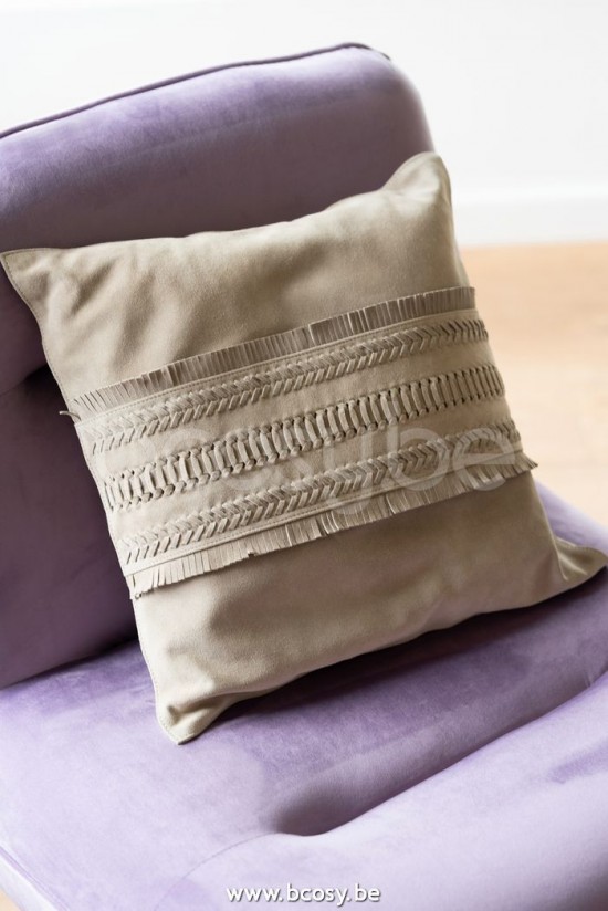 Jline Almohada Bord Cuad Cuer Grs Cl