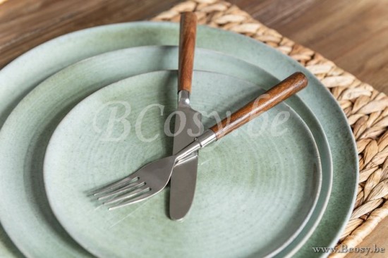 assiettes à soupe Jolipa Jline Assiette Profonde Eclaboussures Ceramique Menthe