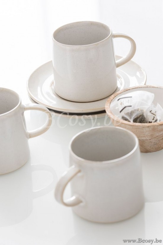 Jline Taza Plato Noa Porcelana Blanco